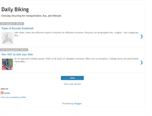 Tablet Screenshot of dailybiking.com